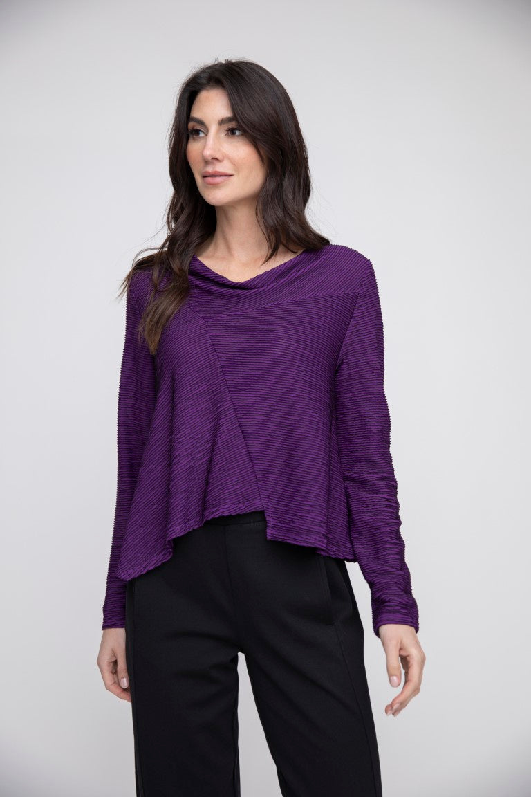 LIV BY HABITAT DROP NECK TOPPER - PURPLE - 160806AME