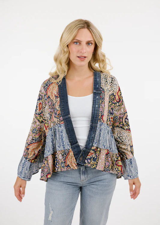 SHANNON PASSERO THE TIFFANY CARDIGAN - BLUE MULTI