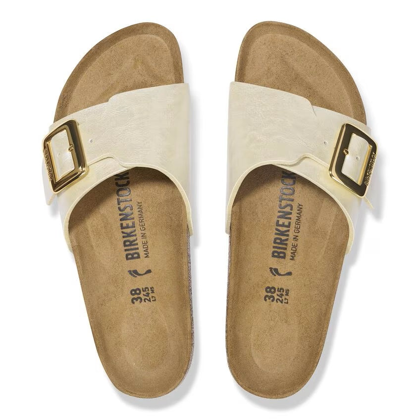 BIRKENSTOCK CATALINA LUXE BUCKLE - NARROW - PEARL WHITE