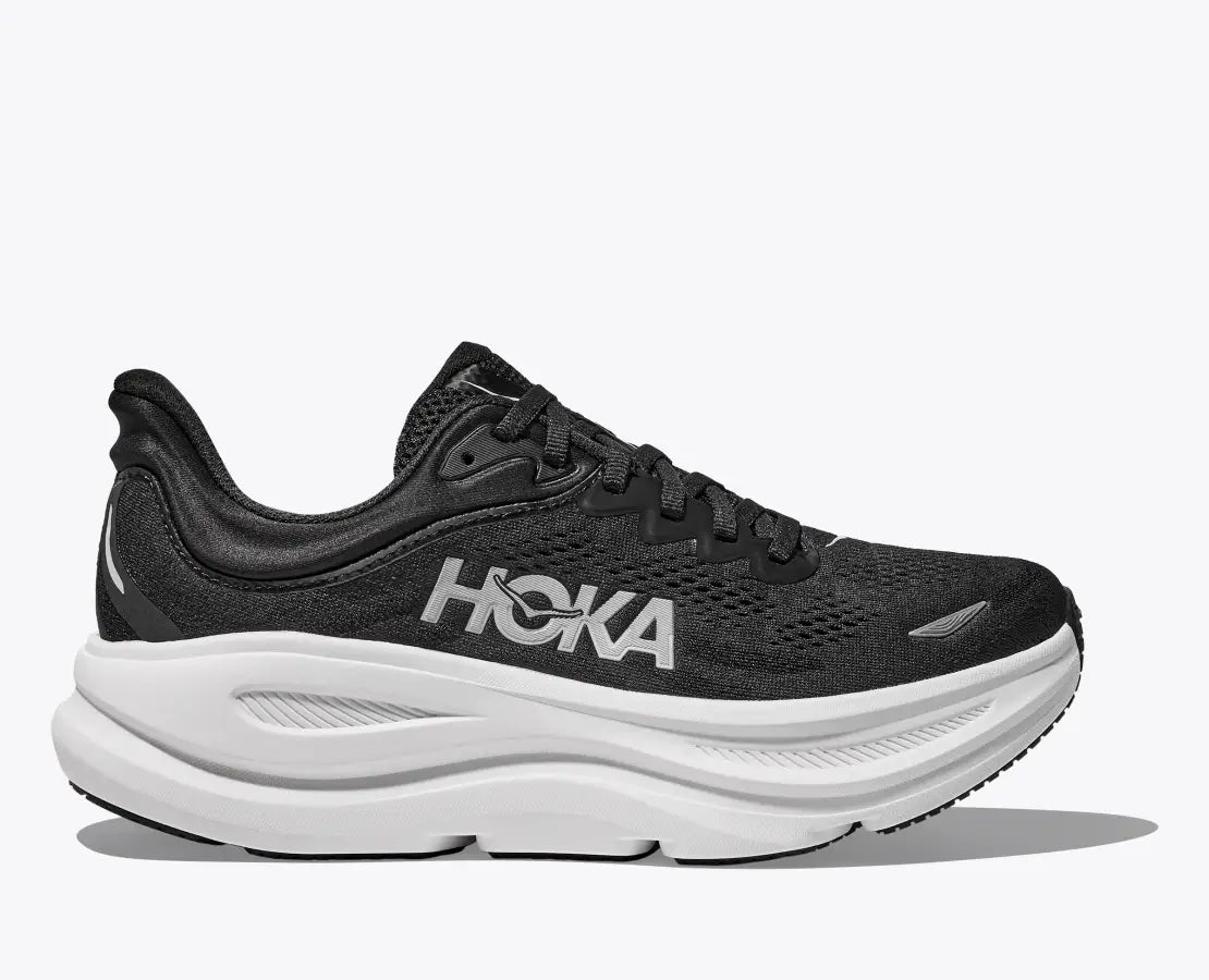 HOKA ONE ONE BONDI 9 - BLACK & WHITE