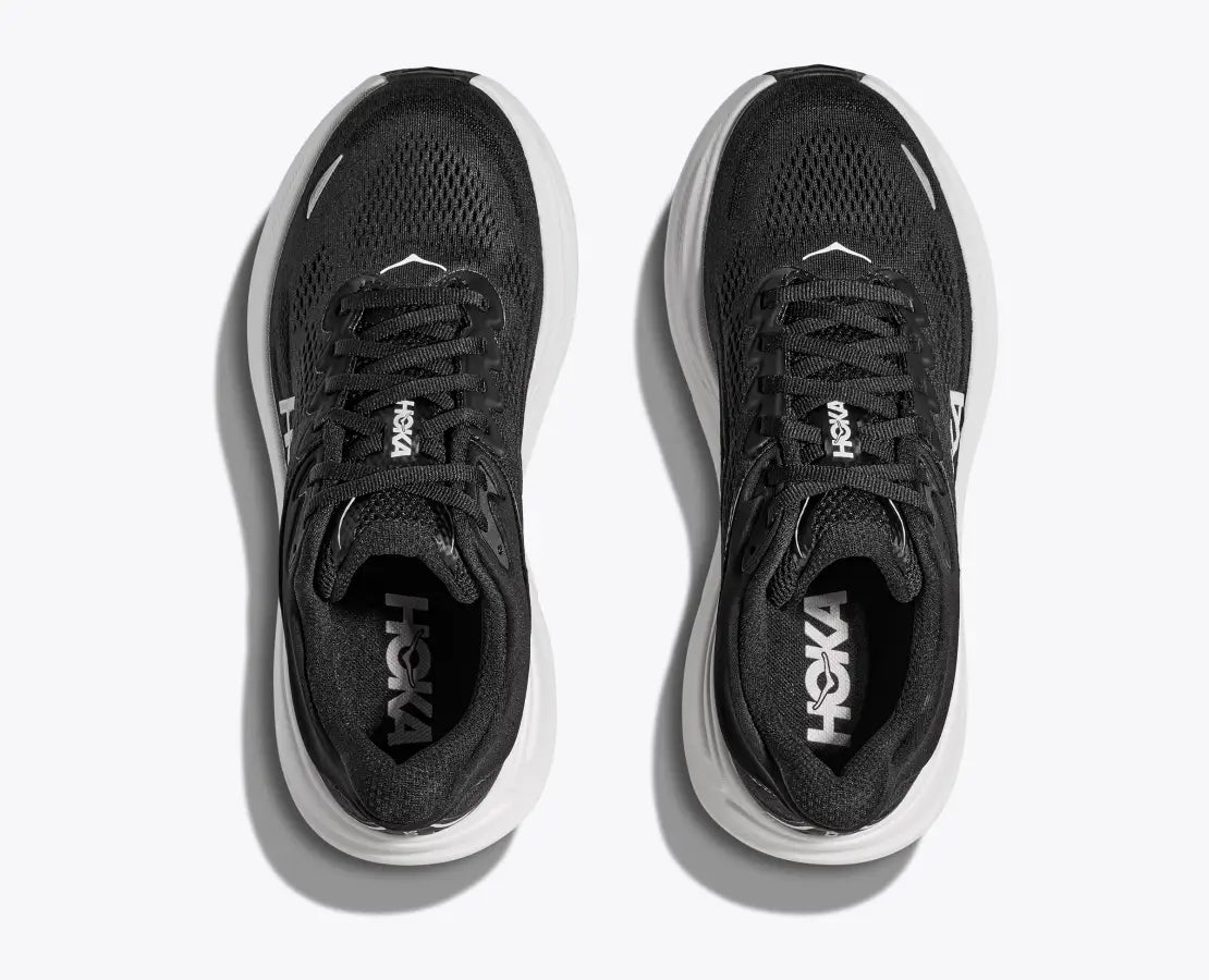 HOKA ONE ONE BONDI 9 - BLACK & WHITE