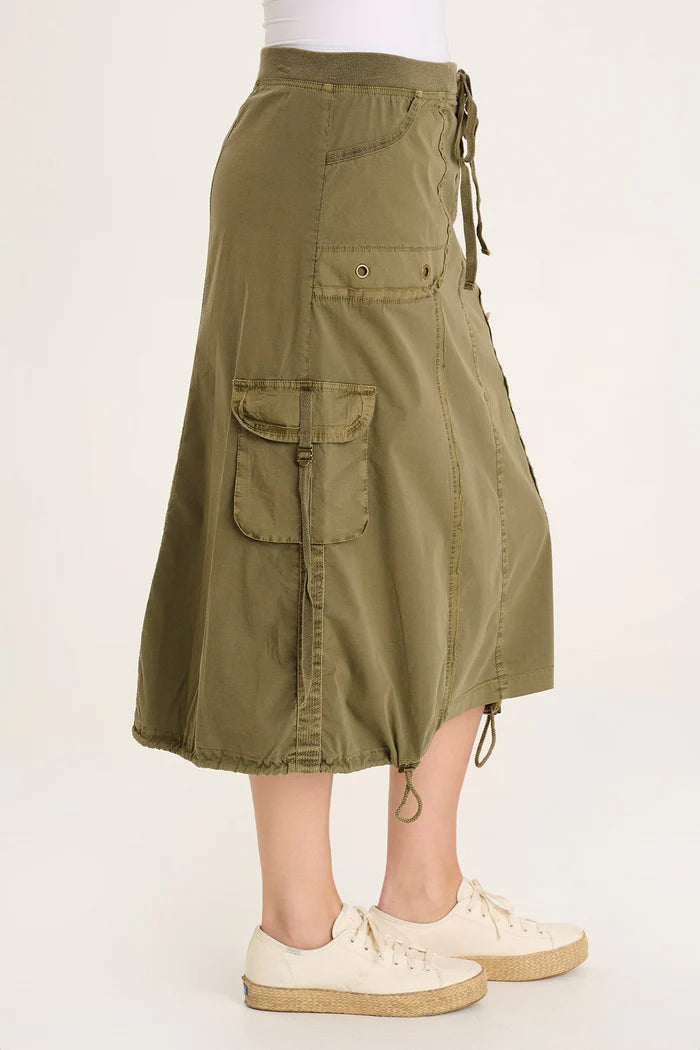 XCVI CASTALINA SKIRT - OLIVE GREEN