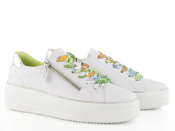 RIEKER PLATFORM SNEAKER - D1C0680 - WHITE MULTI