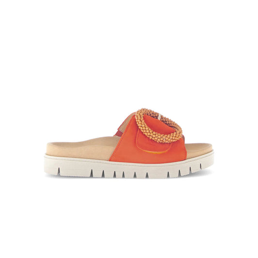 GABOR SLIDE W/ BUCKLE - ORANGE