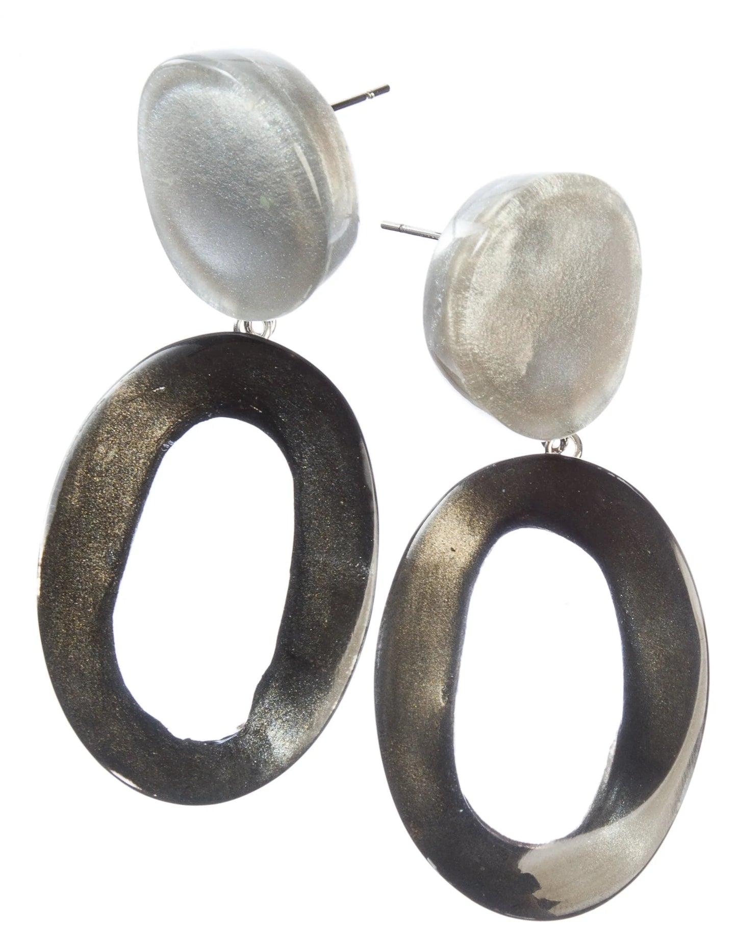 ZSISKA HALOS EARRING - GREY