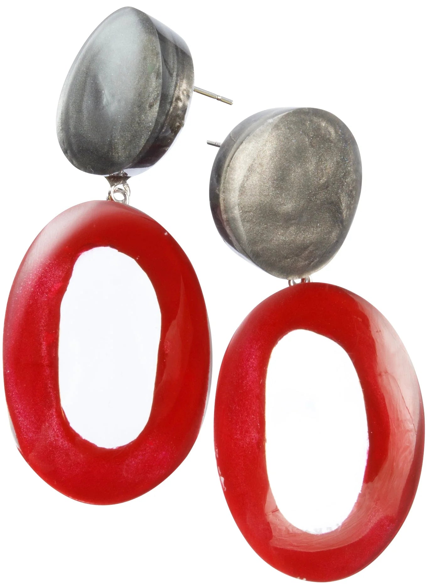 ZSISKA HALOS EARRING - RED MULTI