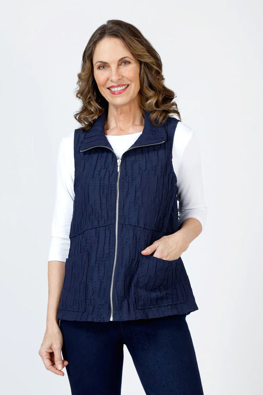 OLIVIA BY HABITAT VOYAGE VEST - NAVY