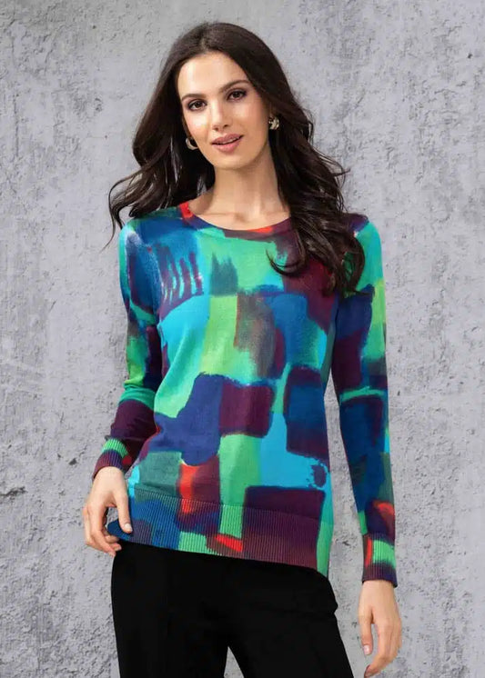 *SALE* ALISON SHERI MULTI-COLOR SWEATER - A44085