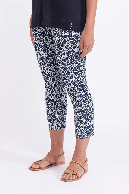 FOIL FUSS FREE CAPRI - NAVY MULTI