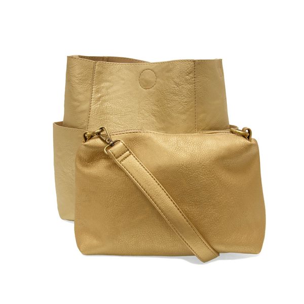 JOY ACCESSORIES KAYLEIGH BUCKET BAG - GOLD