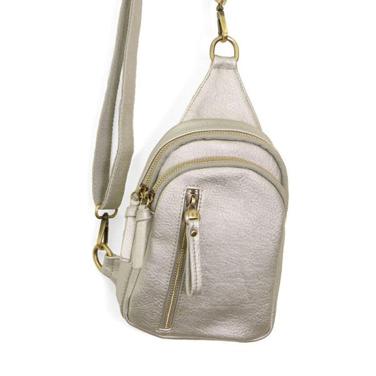 JOY ACCESSORIES SKYLER SLING BAG - LIGHT SILVER