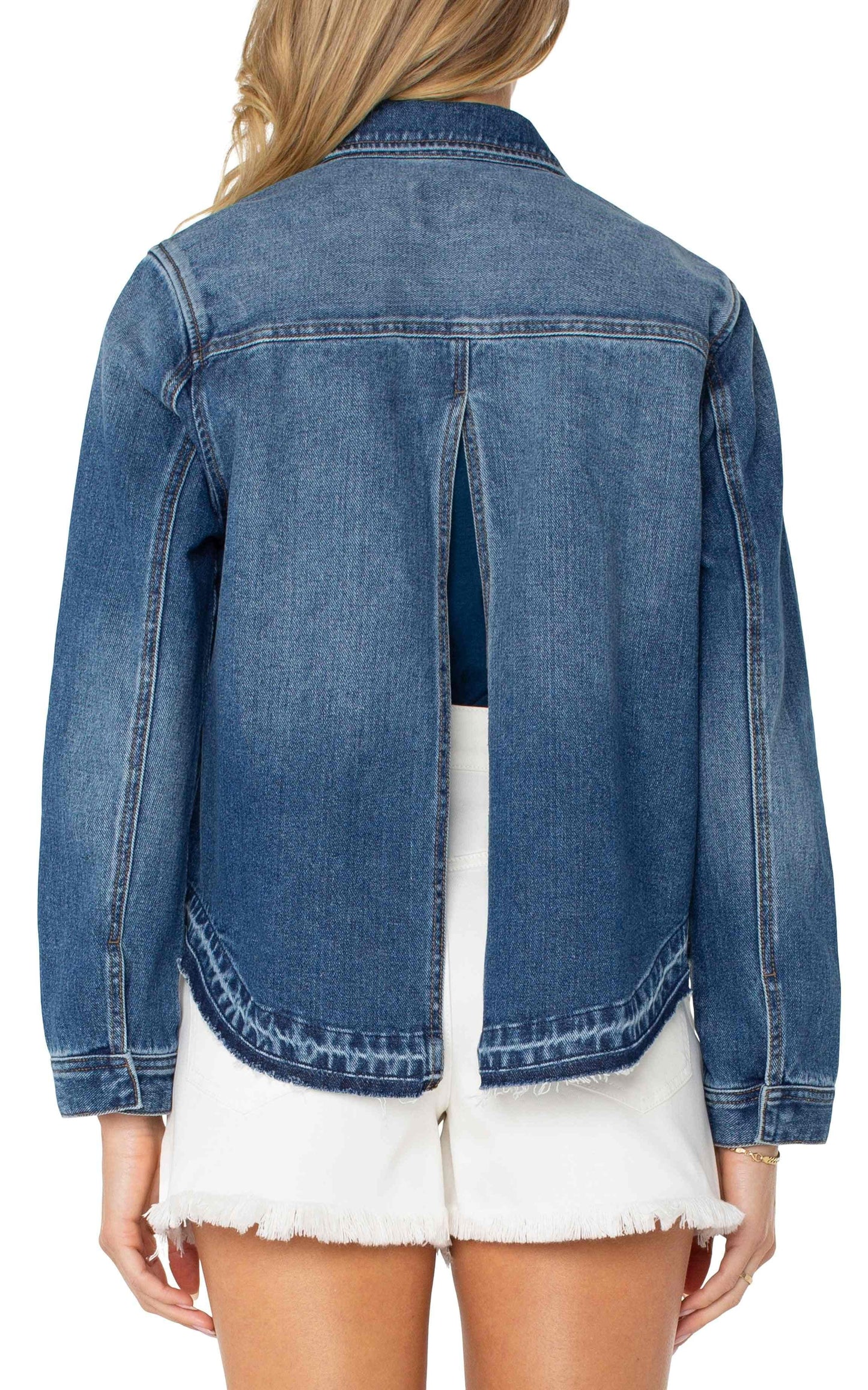 LIVERPOOL SPLIT BACK DENIM JACKET