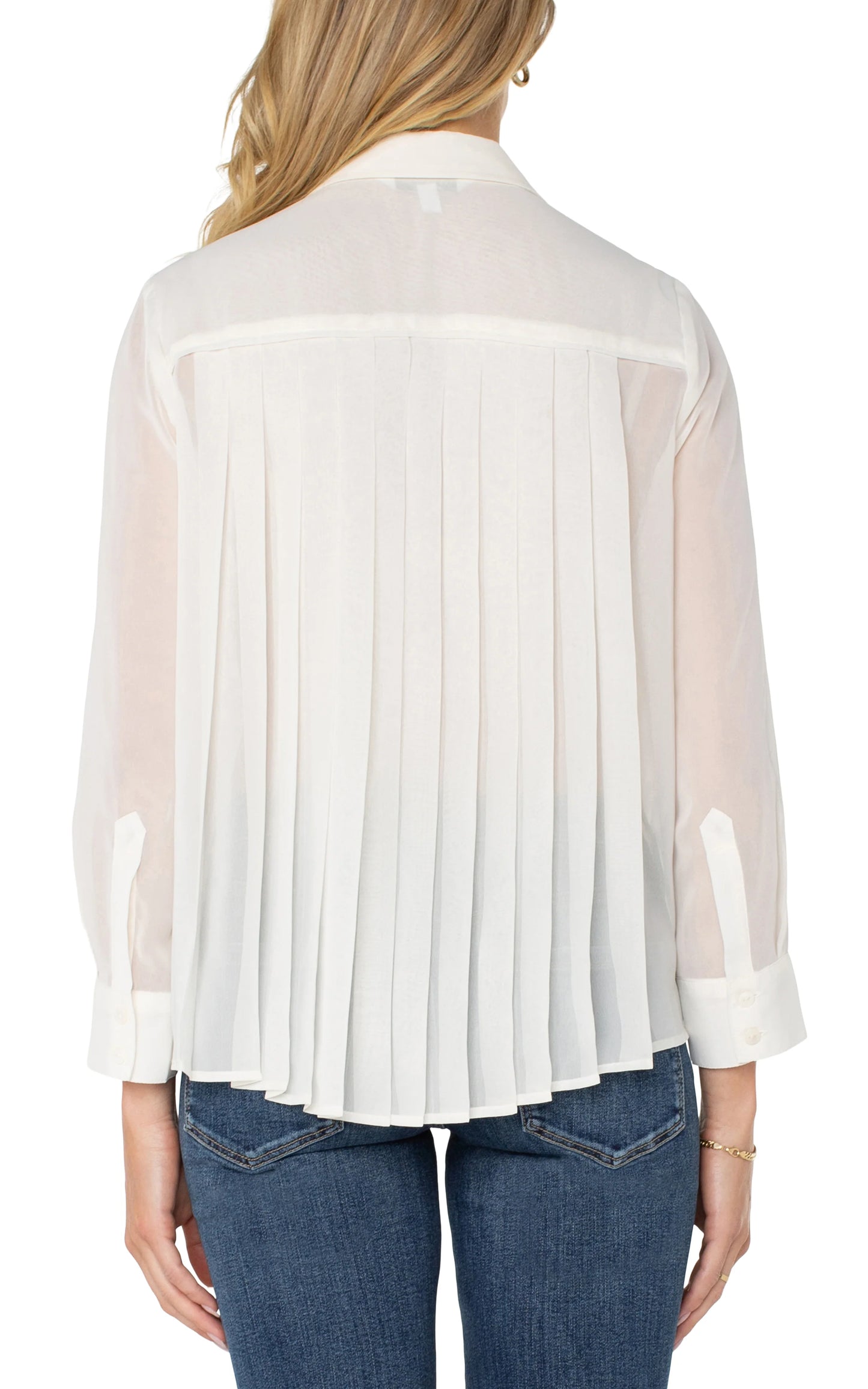 LIVERPOOL CHIFFON BLOUSE - IVORY