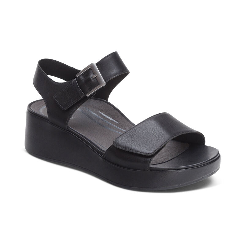 AETREX ARIEL WEDGE - BLACK