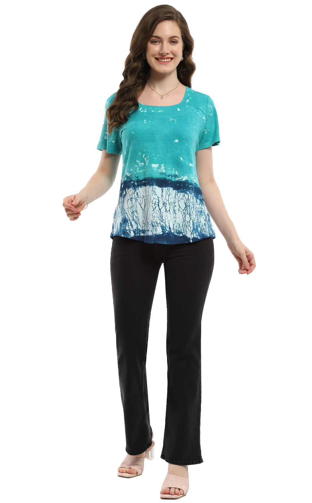 PARSLEY & SAGE CHANDA TOP - BLUE MULTI