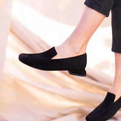 L'AMOUR DES PIEDS TILDA SUEDE - BLACK - TILDA-SUBLK