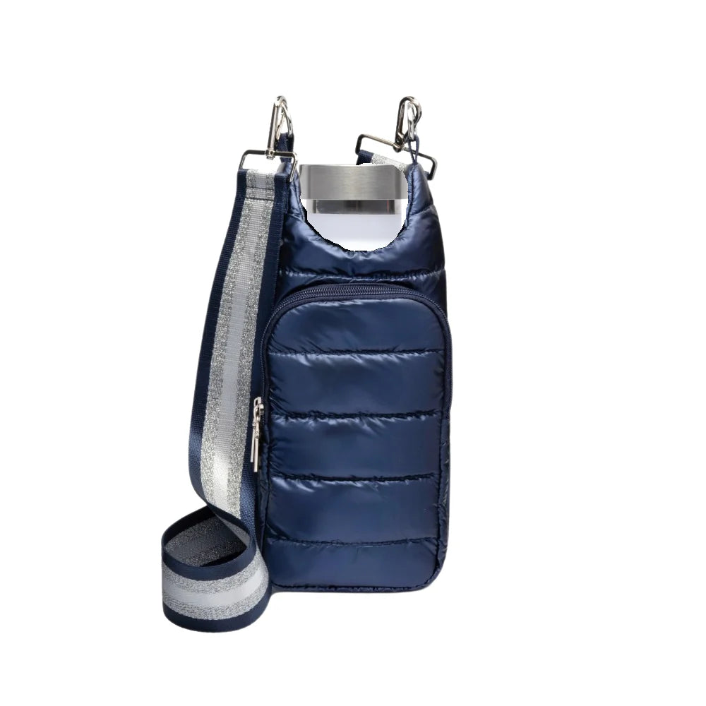 WANDERFULL HYDROBAG W/STRIPED STRAP - SHINY BLUE - WANDERBLUE