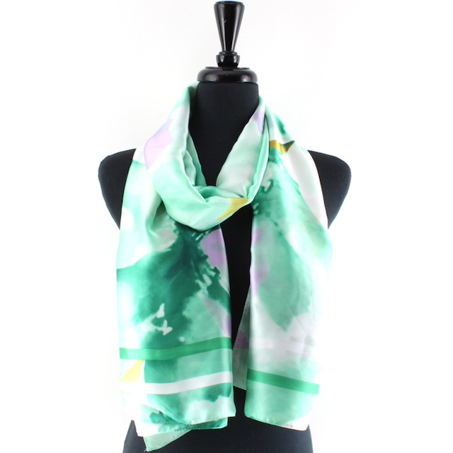 PRETTY PERSUASIONS MYSTIFY SCARF - GREEN MULTI