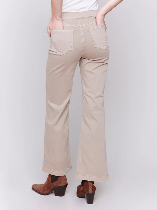 CHARLIE B PULL-ON FLARE LEG PANT