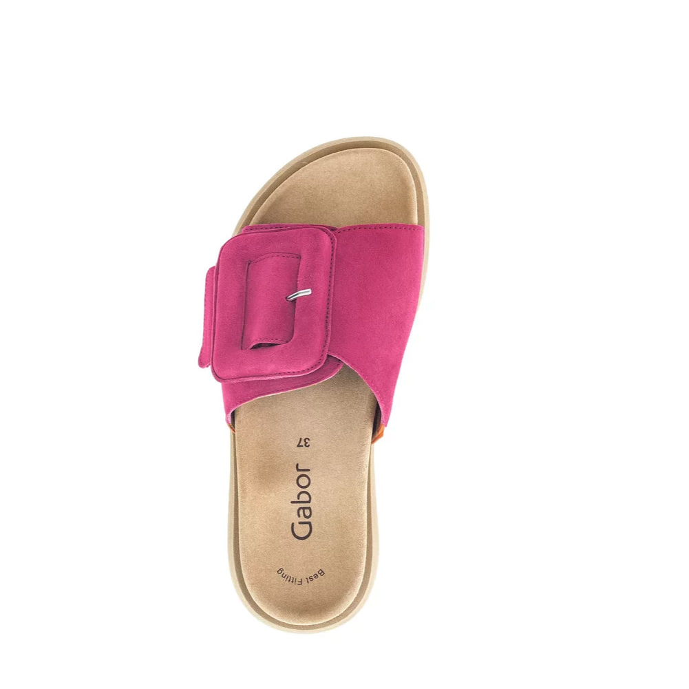 GABOR SLIDE W/ BUCKLE - FUCHSIA