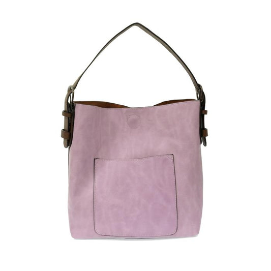 JOY ACCESSORIES CLASSIC HOBO HANDBAG - LAVENDER