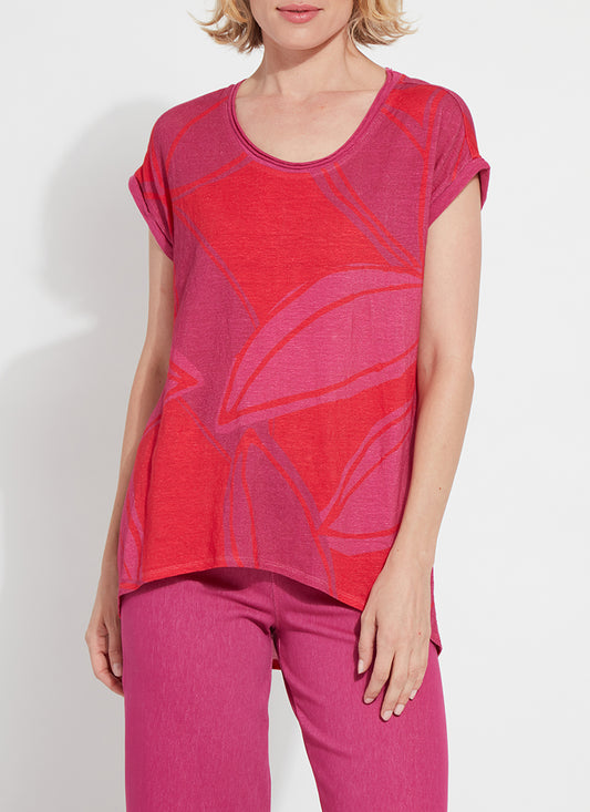 *SALE* LYSSE CLASSIC PRINT TOP - FUCHSIA PINK - 27986331