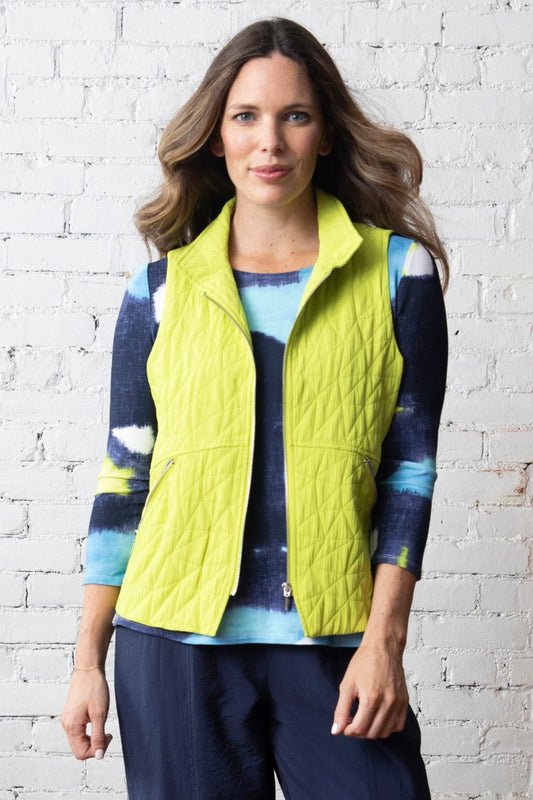 OLIVIA BY HABITAT KALEIDOSCOPE CITY VEST - LIME